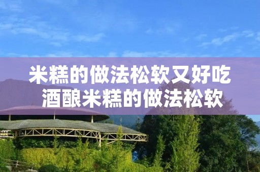 米糕的做法松软又好吃 酒酿米糕的做法松软又好吃