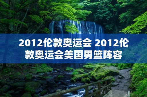 2012伦敦奥运会 2012伦敦奥运会美国男篮阵容