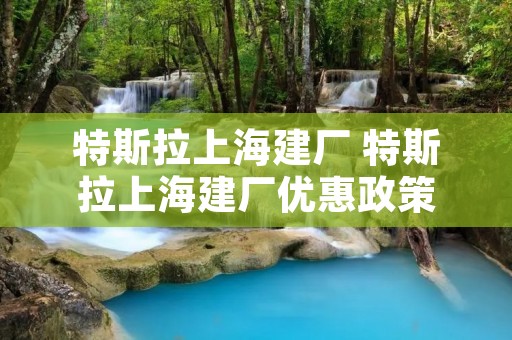 特斯拉上海建厂 特斯拉上海建厂优惠政策