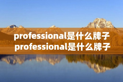 professional是什么牌子 professional是什么牌子油锯