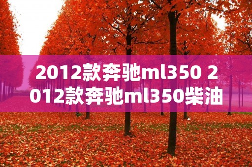 2012款奔驰ml350 2012款奔驰ml350柴油版