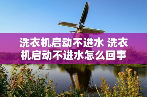 洗衣机启动不进水 洗衣机启动不进水怎么回事