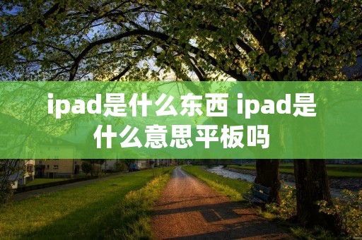 ipad是什么东西 ipad是什么意思平板吗