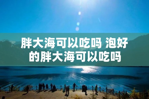 胖大海可以吃吗 泡好的胖大海可以吃吗