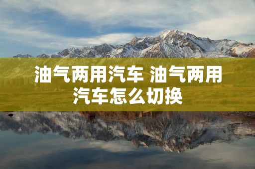 油气两用汽车 油气两用汽车怎么切换