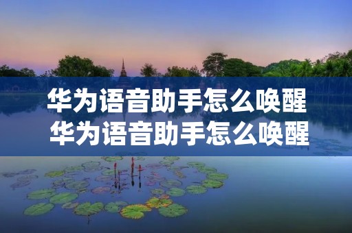 华为语音助手怎么唤醒 华为语音助手怎么唤醒yoyo 华为语音助手怎么唤醒 华为语音助手怎么唤醒yoyo