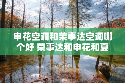 申花空调和荣事达空调哪个好 荣事达和申花和夏新空调比较