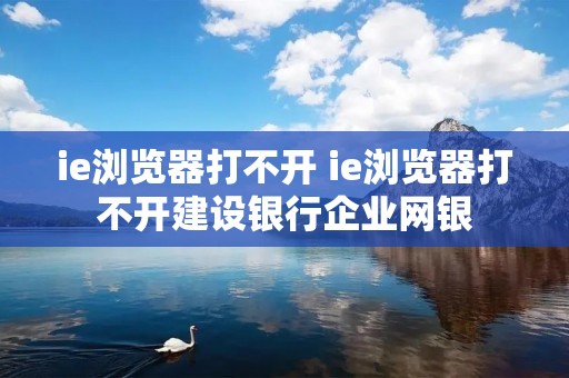 ie浏览器打不开 ie浏览器打不开建设**企业网银 ie浏览器打不开 ie浏览器打不开建设**企业网银