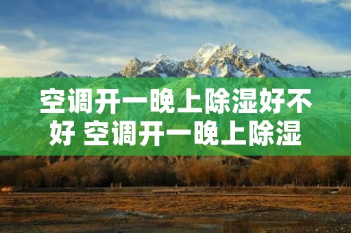 空调开一晚上除湿好不好 空调开一晚上除湿好不好知乎