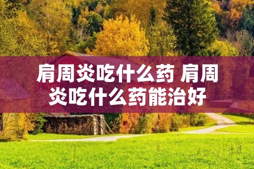 肩周炎吃什么药 肩周炎吃什么药能治好 肩周炎吃什么药 肩周炎吃什么药能治好