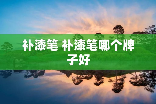 补漆笔 补漆笔哪个牌子好