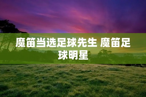魔笛当选足球先生 魔笛足球明星