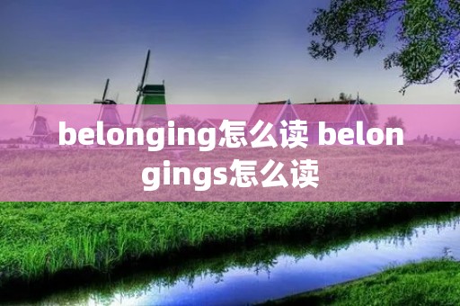 belonging怎么读 belongings怎么读