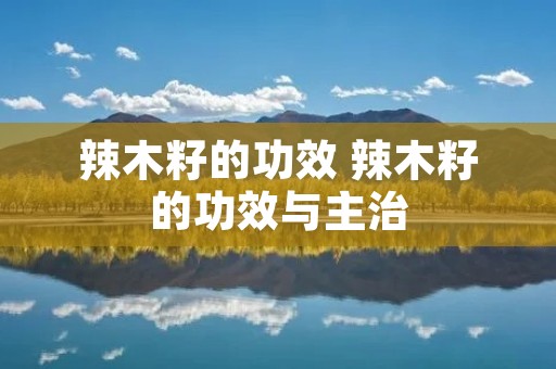 辣木籽的功效 辣木籽的功效与主治