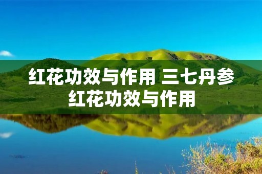 红花功效与作用 三七丹参红花功效与作用