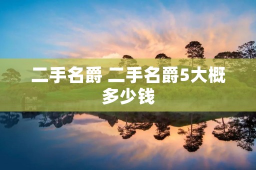 二手名爵 二手名爵5大概多少钱