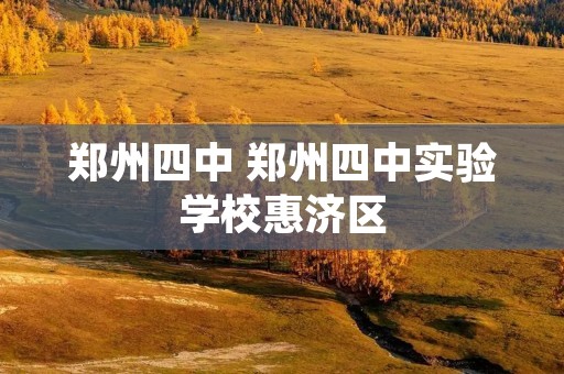 郑州四中 郑州四中实验学校惠济区