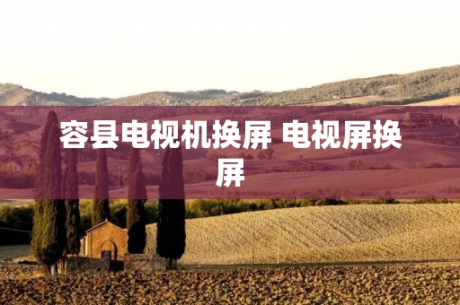 容县电视机换屏 电视屏换屏