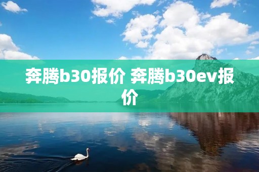 奔腾b30报价 奔腾b30ev报价 奔腾b30报价 奔腾b30ev报价