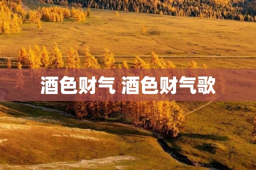 酒色财气 酒色财气歌