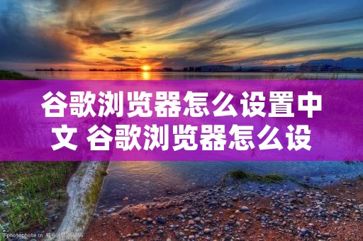 谷歌浏览器怎么设置中文 谷歌浏览器怎么设置中文版