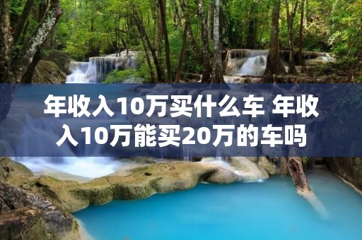 年收入10万买什么车 年收入10万能买20万的车吗