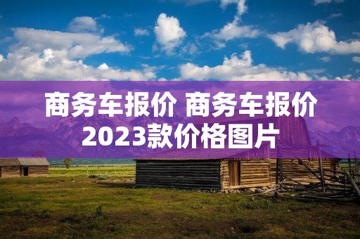 商务车报价 商务车报价2023款价格图片 商务车报价 商务车报价2023款价格图片