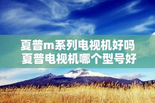 夏普m系列电视机好吗 夏普电视机哪个型号好