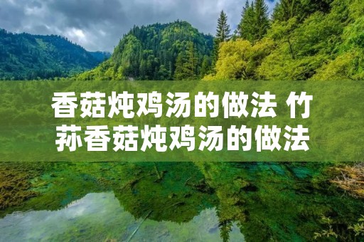 香菇炖鸡汤的做法 竹荪香菇炖鸡汤的做法