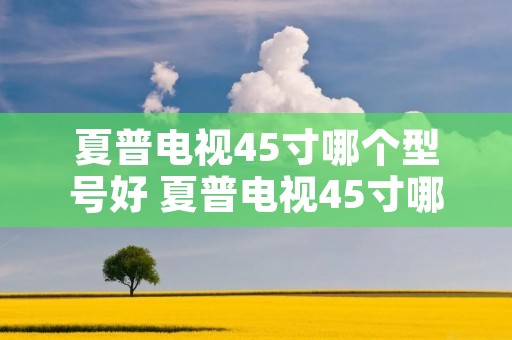 夏普电视45寸哪个型号好 夏普电视45寸哪个型号好用