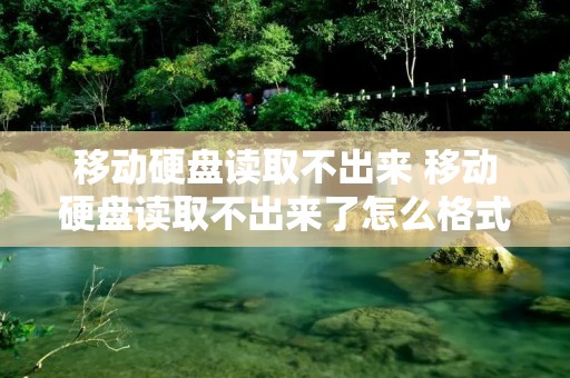移动硬盘读取不出来 移动硬盘读取不出来了怎么格式化