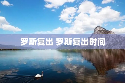 罗斯复出 罗斯复出时间
