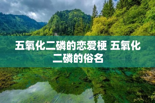 五氧化二磷的恋爱梗 五氧化二磷的俗名