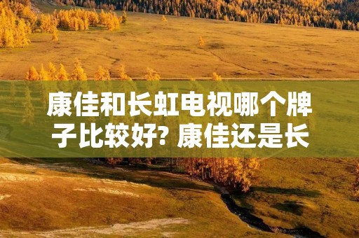 康佳和长虹电视哪个牌子比较好? 康佳还是长虹好