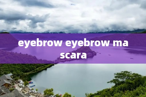 eyebrow eyebrow mascara