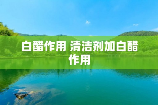 白醋作用 清洁剂加白醋作用