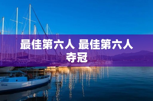 最佳第六人 最佳第六人夺冠