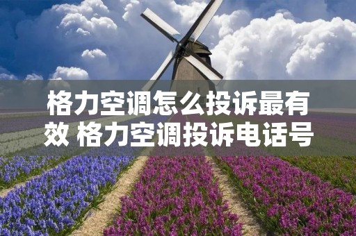 格力空调怎么投诉最有效 格力空调投诉电话号码是什么
