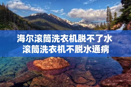 海尔滚筒洗衣机脱不了水 滚筒洗衣机不脱水通病