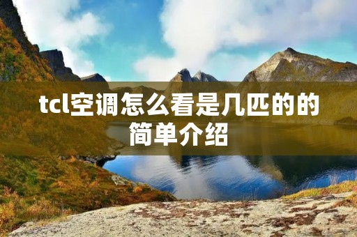 tcl空调怎么看是几匹的的简单介绍