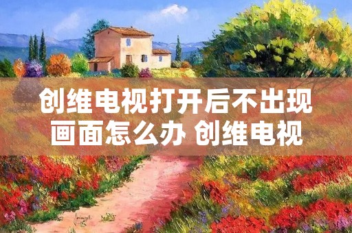 创维电视打开后不出现画面怎么办 创维电视打开了但是显示不出画面怎么办,机