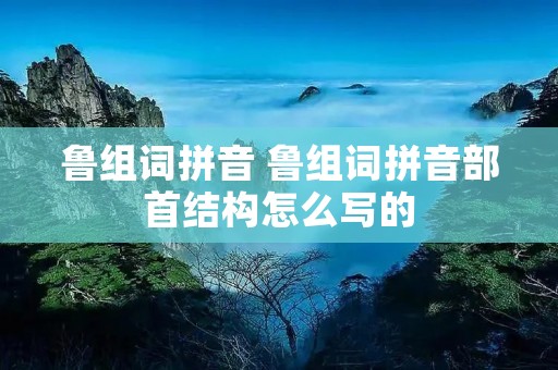 鲁组词拼音 鲁组词拼音部首结构怎么写的