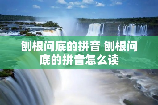 刨根问底的拼音 刨根问底的拼音怎么读