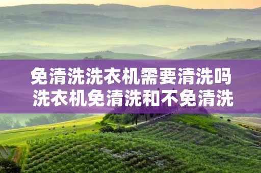 免清洗洗衣机需要清洗吗 洗衣机免清洗和不免清洗的区别 免清洗洗衣机需要清洗吗 洗衣机免清洗和不免清洗的区别