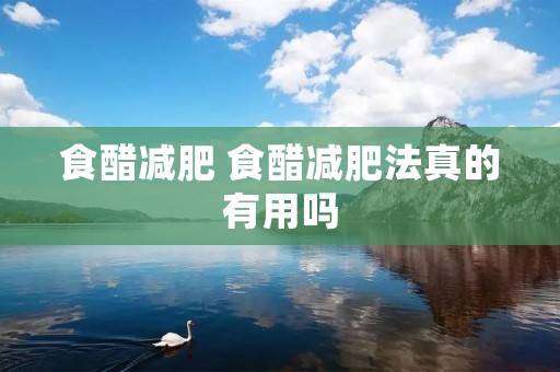 食醋减肥 食醋减肥法真的有用吗
