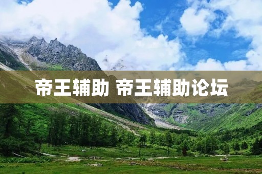帝王辅助 帝王辅助论坛