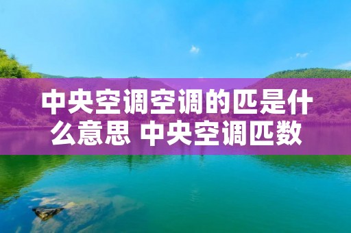 中央空调空调的匹是什么意思 中央空调匹数表