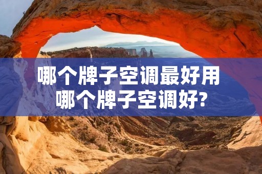 哪个牌子空调最好用 哪个牌子空调好?