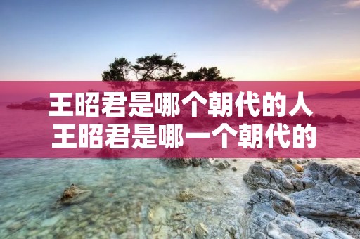 王昭君是哪个朝代的人 王昭君是哪一个朝代的人