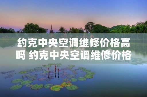 约克中央空调维修价格高吗 约克中央空调维修价格高吗